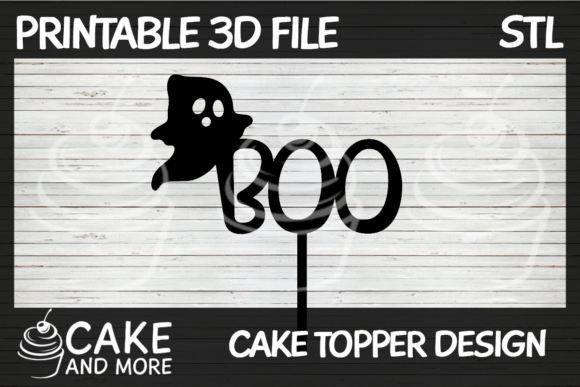 BOO Ghost Cake Topper: A Spooky and Sweet Addition to Your Halloween Bakes