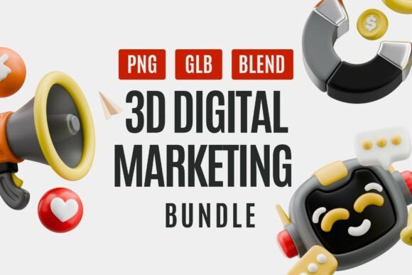 Boost Your Brand with 3D Marketing Icons