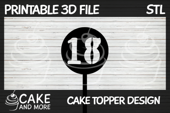 Celebrate in Style with a Number 18 Cake Topper