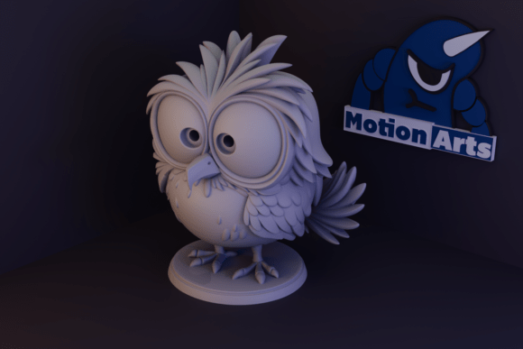 Crazy Fringed Bird: A Whimsical 3D Model for Your Creative Projects