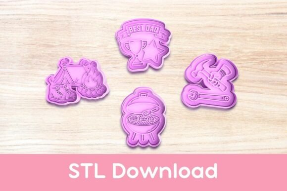 Discover Creative Ways to Say Thanks, Dad with Fathers Day Pack 3 Cookie Cutters and Stamp STLs