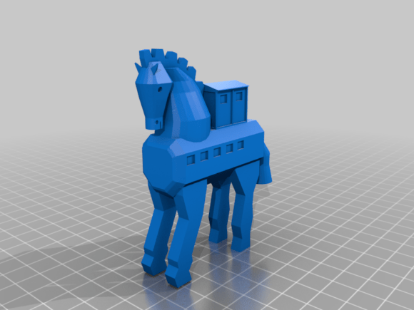 Discover the Legendary Trojan Horse: A 3D Printable Model for Mythology Enthusiasts and Educators