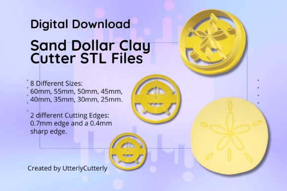Discover the Versatility of Sand Dollar Clay Cutter STL Files for Summer Crafting