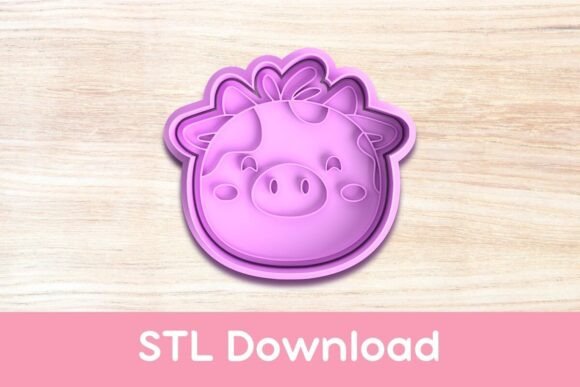 Embrace Creativity with the Cow Cookie Cutter and Stamp STL