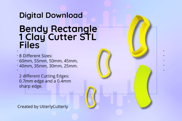 Explore Bendy Rectangle Clay Cutters in STL