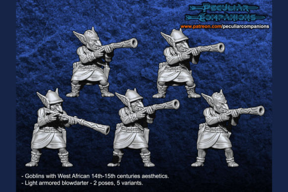 Goblin Blowdarters: West African 10mm Skirmishers