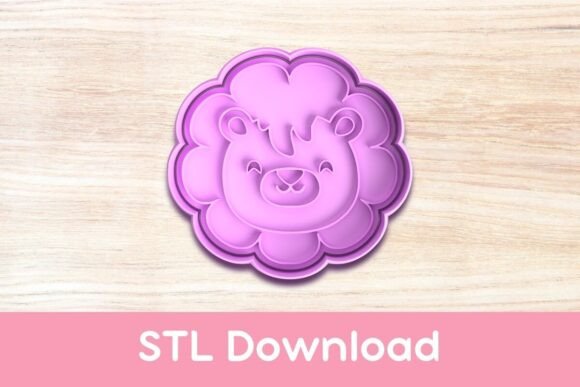Lion Face Cookie Cutter and Stamp STL: A Perfect Addition for Jungle-Themed Baking