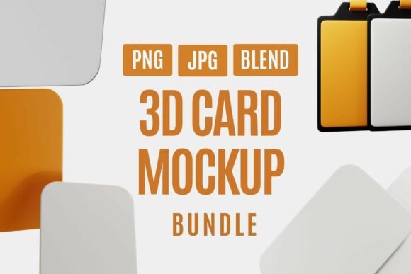 Modern 3D Card Mockup Creator Kit: Elevating Your Visual Brand Identity