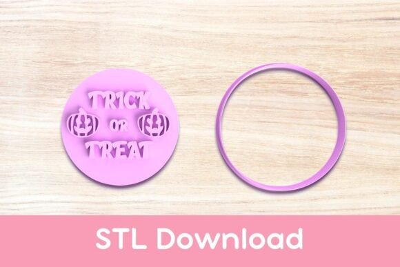 Perfect Your Halloween Baking with the Trick or Treat Cookie Cutter and Stamp STL