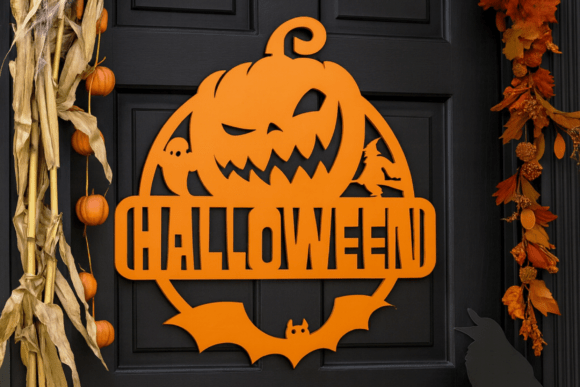 Pumpkin Halloween Sign STL: From Download to Decor