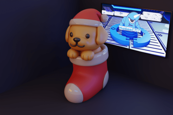 Puppy in Santa's Boot: The 3D Printed Charm That Spreads Christmas Joy