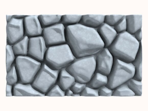 Stone Wall 206: Your Go-To Model for Realistic Digital Environments