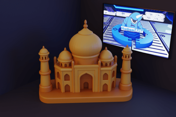 The Minimalist Taj Mahal: Elegant Simplicity for 3D Printing