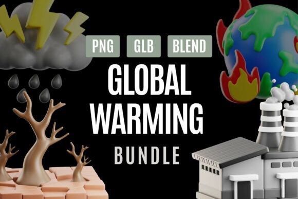 The Strategic Value of Visual Communication: Harnessing the Global Warming 3D Illustration Bundle