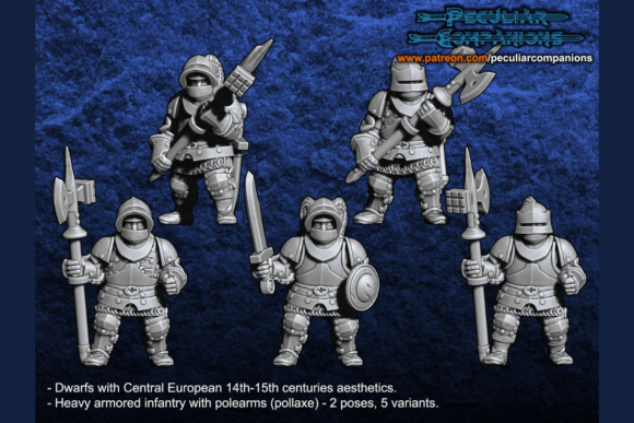 Unbreakable Core: Breton Dwarf Heavy Infantry Pollaxe Set