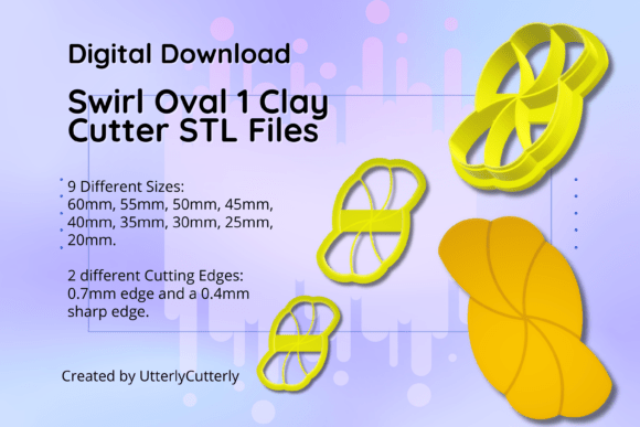 Unleash Creativity with Swirl Oval Geometr Cutters